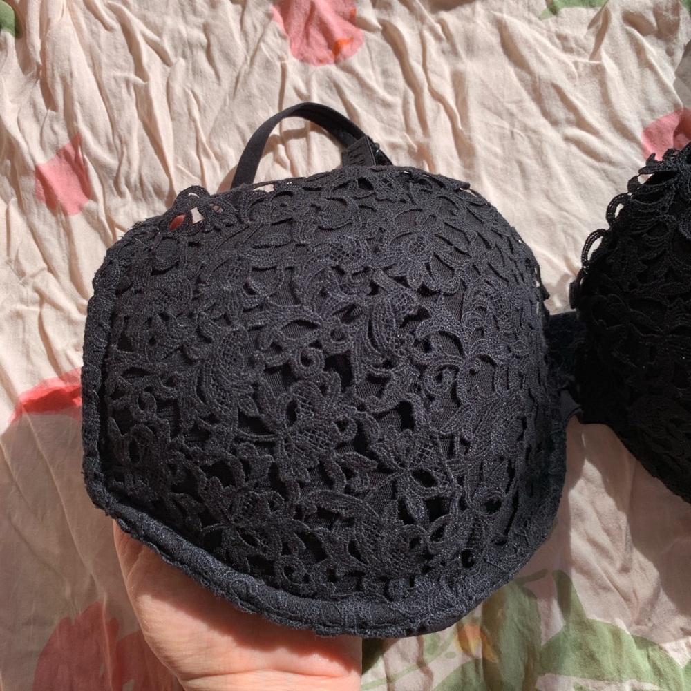 🔥La Perla black lace bra size 36D - Picture 9 of 16